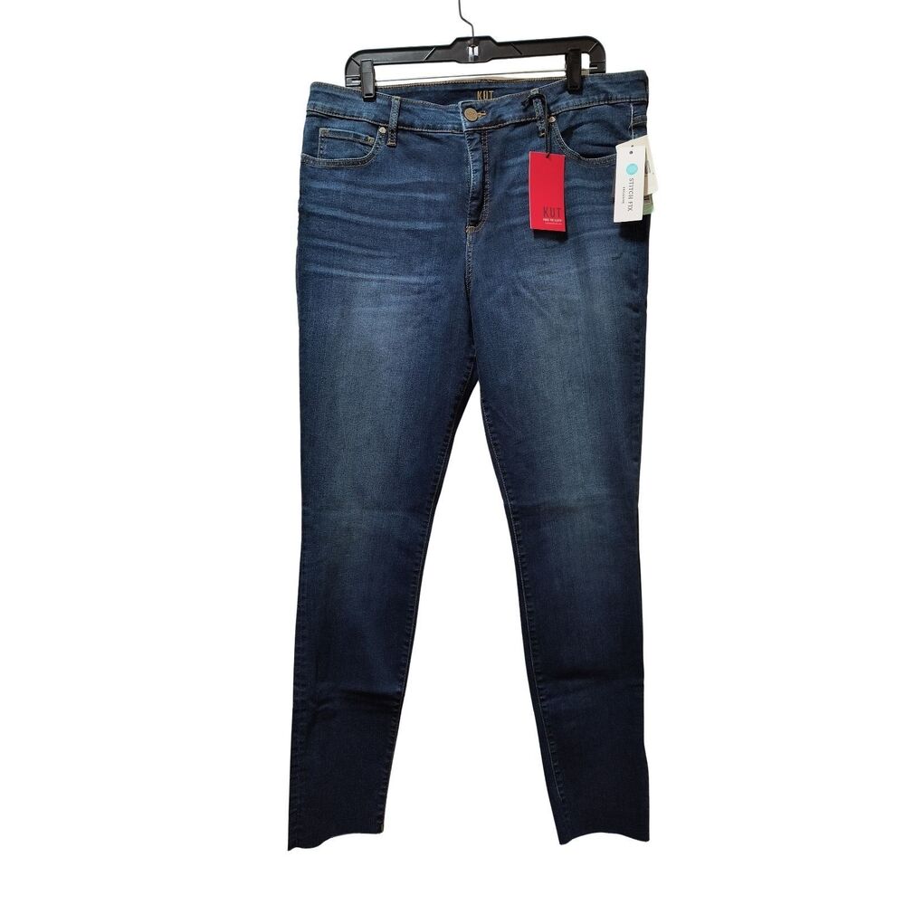 Kut from the Kloth Bhody Skinny Jeans 16L Blue Stitch Fix Fab Ab Raw Hem NWT